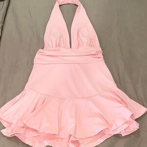 Pink Halter Neck romper